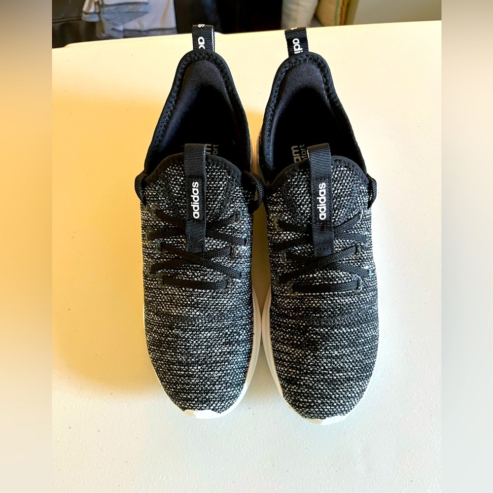 Adidas Black and Gray CLOUDFOAM PURE SHOES, Size US 7 1/2